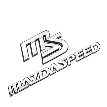 Mazdaspeed Logo - Amazon.com: 3D Metal MAZDASPEED Car Side Fender Rear Trunk Emblem ...