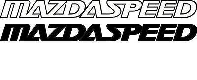 Mazdaspeed Logo - MAZDASPEED LOGO VINYL Decal Graphic Bumper Window Sticker Body Panel