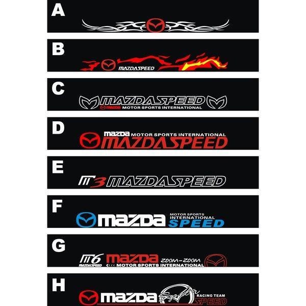 Mazdaspeed Logo - Reflective Car Logo Windshield Sticker Sunshade Decal For MAZDA 2 3 5 6  CX-5 CX-9 Mazdaspeed etc. (Size: 130*21cm)