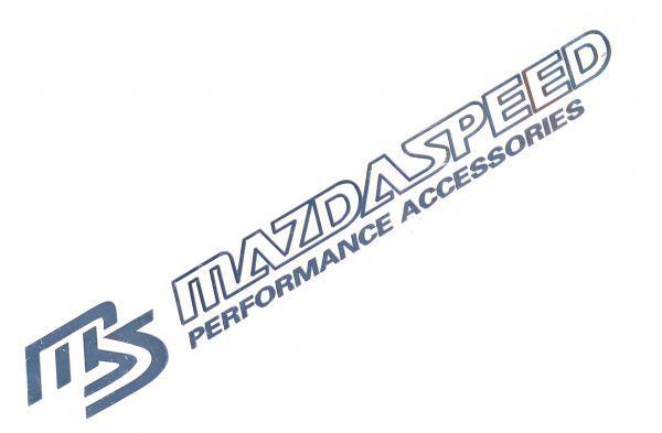Mazdaspeed Logo - Mazdaspeed Car Emblem Thin Nickle Alloy Sticker Decal Logo Silver