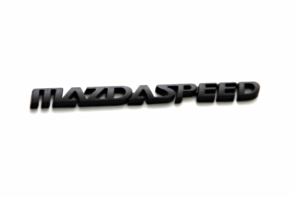 Mazdaspeed Logo - Mazda 3, 6, Miata MAZDASPEED JDM BLACKOUT Emblem
