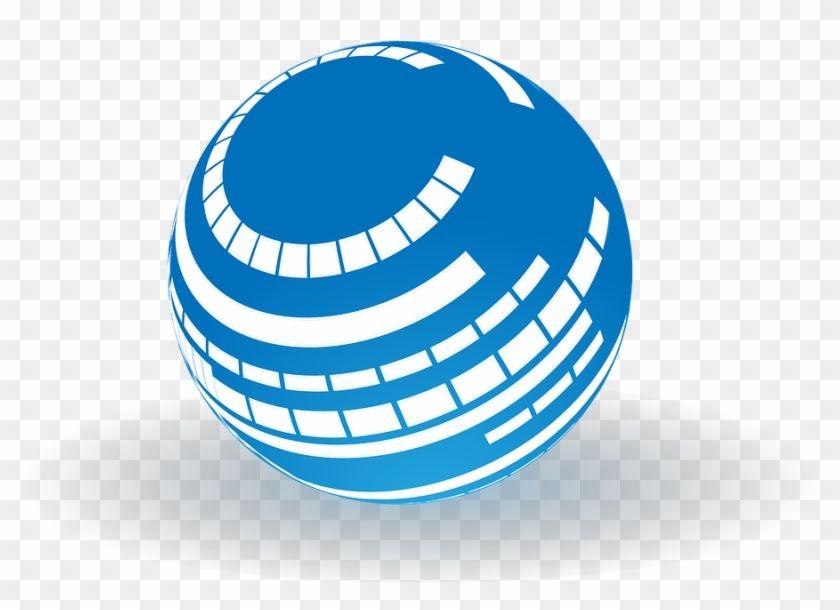 Esfera Logo - Bola Azul Os Traços Área - Esfera Logo Png, Transparent Png ...