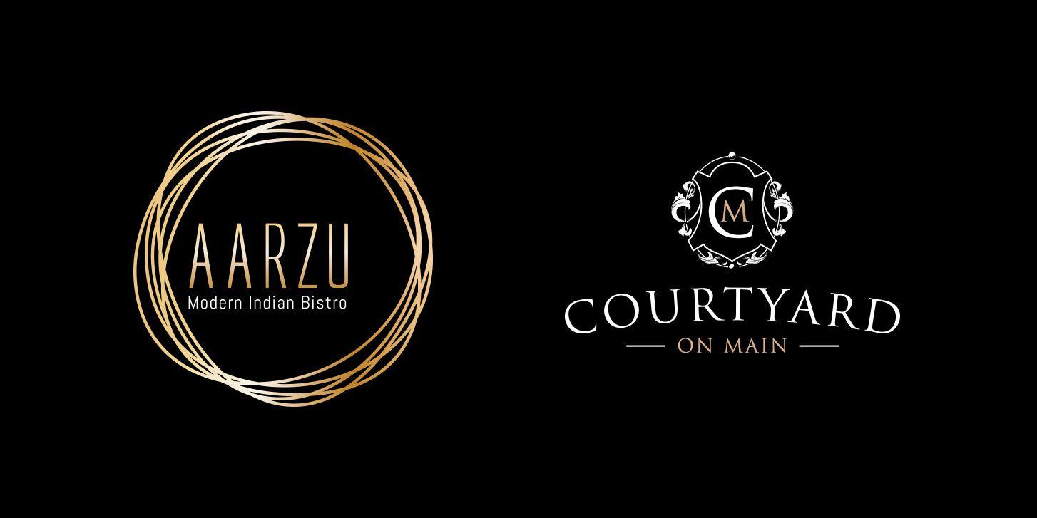Courtyard Logo - Aarzu + Courtyard on Main - We Cre8 Design™
