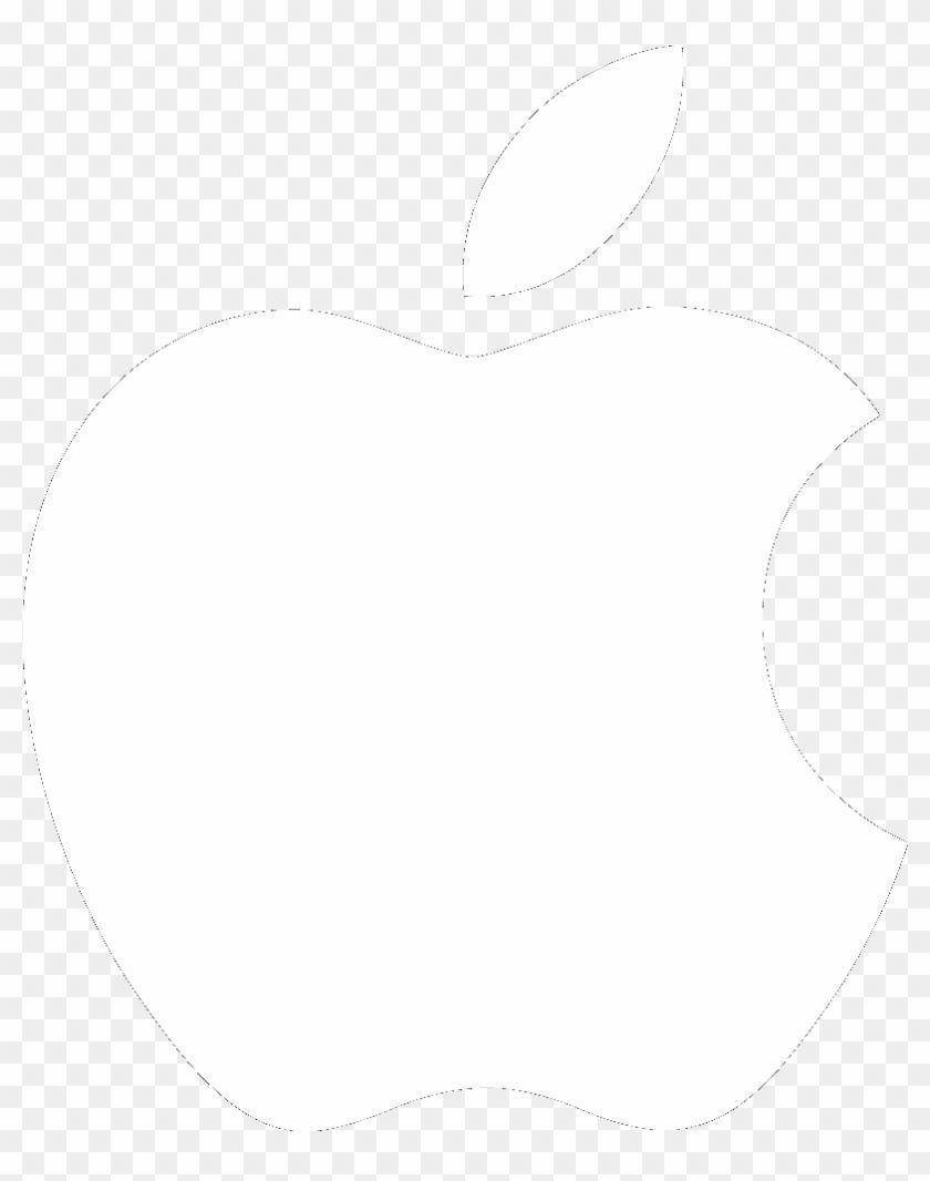 White Apple Logo - LogoDix