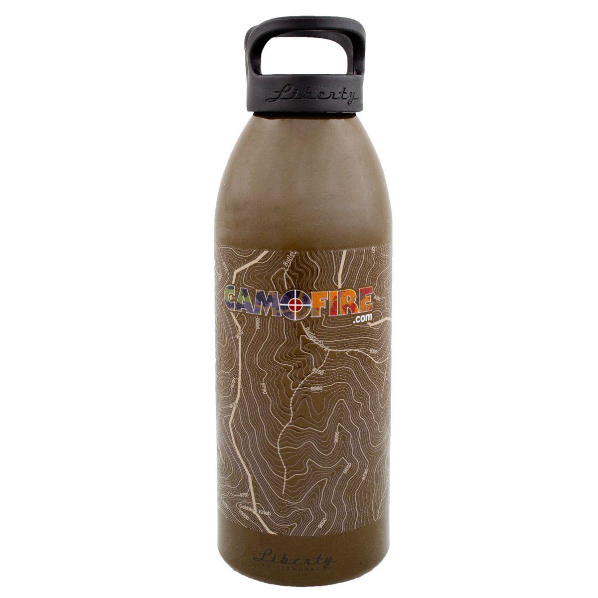 Camofire Logo - Liberty Bottle Works Camofire Logo Water Bottle