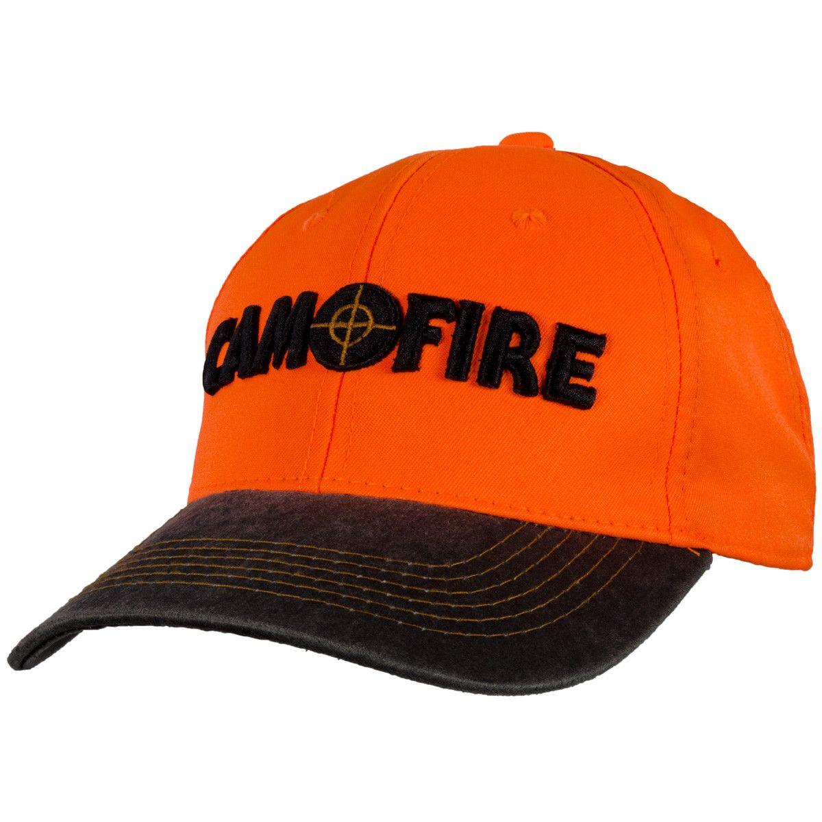 Camofire Logo - BlackOvis Camofire Blaze Orange Mesh Cap