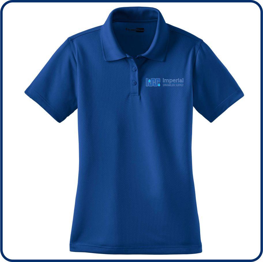 ISS Logo - ISS CornerStone® - Ladies Select Snag-Proof Polo. CS413 ISS Logo