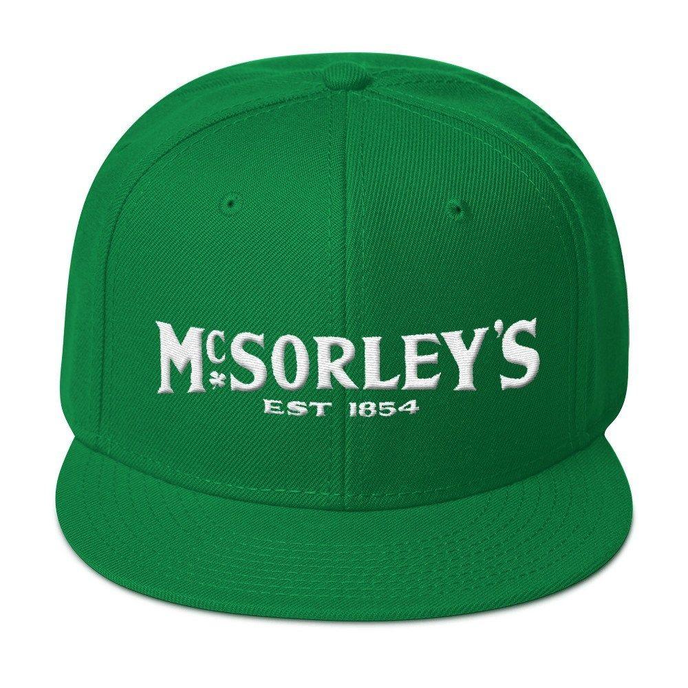 McSorley's Logo - Green with White McSorley's 1854 logo Snapback Hat - McSorley's Old Ale  House