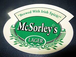 McSorley's Logo - Details about McSORLEYS OLD ALE HOUSE New York LAGER STICKER decal craft  beer brewery brewing