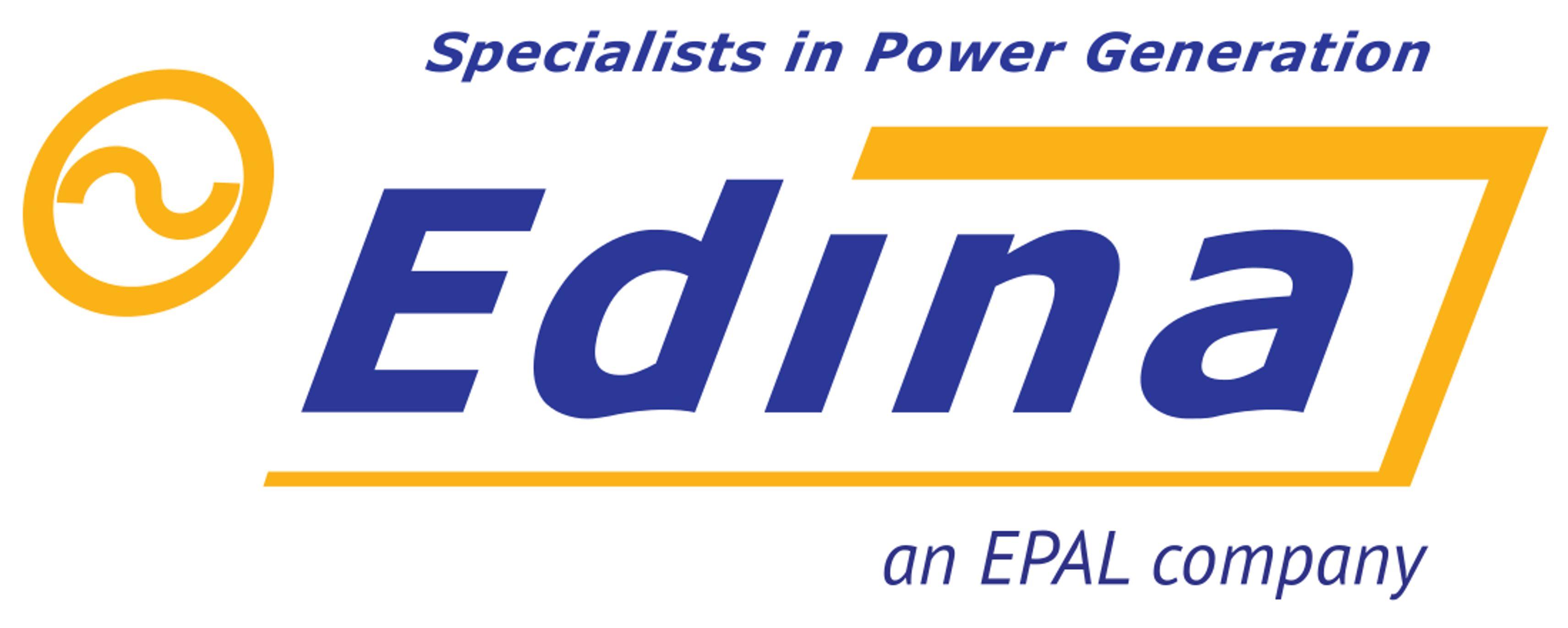 Edina Logo - Energy efficient power generation using gas and diesel gensets
