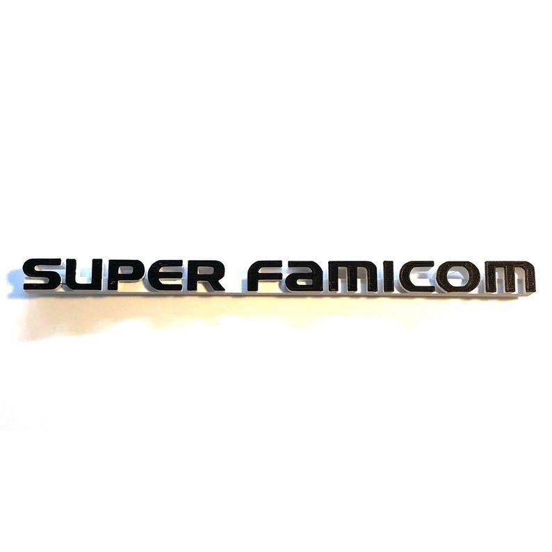 Famicom Logo - SUPER FAMICOM Video Game Shelf Display - High Quality Custom Made - Classic