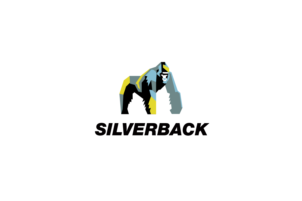 Menacing Logo - Silverback—Gorilla Crest Logo Design