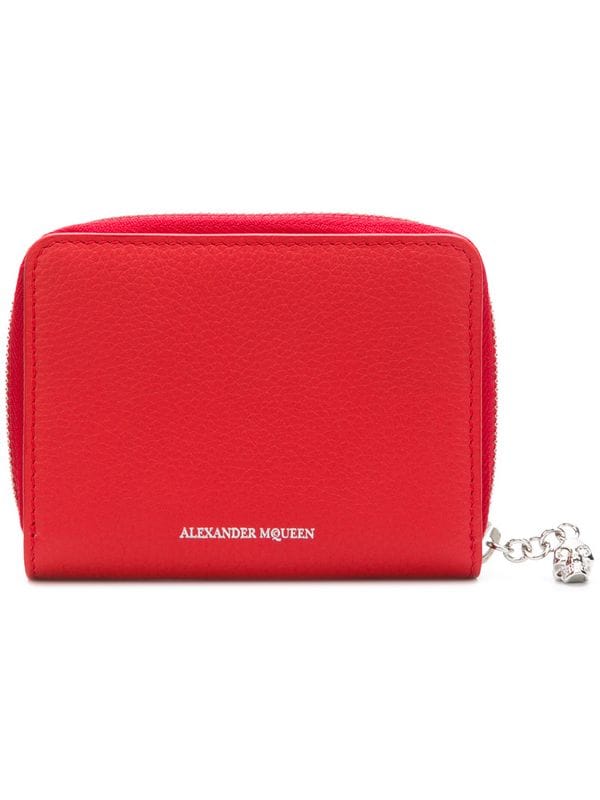 McQueen Logo - Alexander McQueen logo continental wallet $565 Online AW18