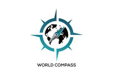 Cartographer Logo - WORLD COMPASS LOGO DESIGN - Buy this stock vector and explore ...