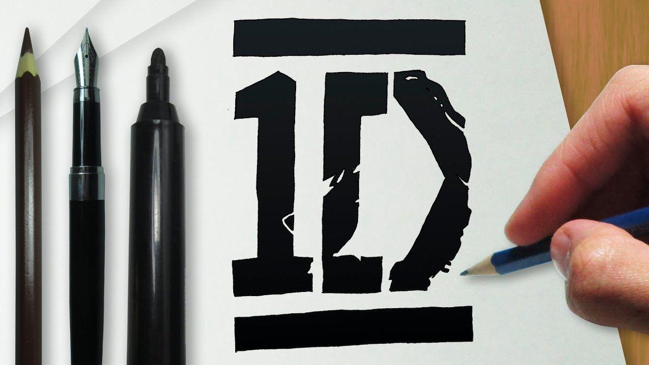 1D Logo - Como desenhar a logo da banda One Direction (1D)