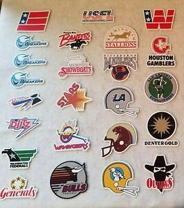 USFL Logo - Details about Complete USFL Logo Sticker Set of 24 Teams League Conferences Football Lot