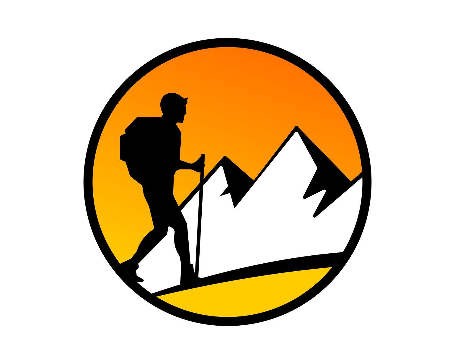 Hiker Logo - 5 Outdoor Branding Tips for Your Hiking Logo Design • Online Logo ...