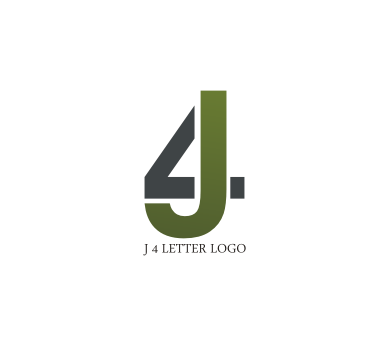 4 Logo - 4 Letter Logo Design #41254