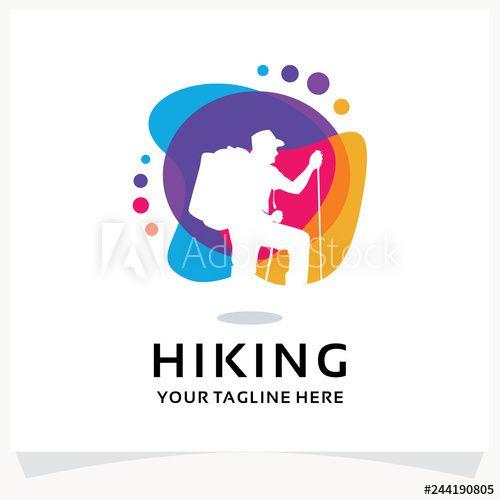 Hiking Logo - Hiking Logo Design Template Inspiration - Buy this stock vector and ...