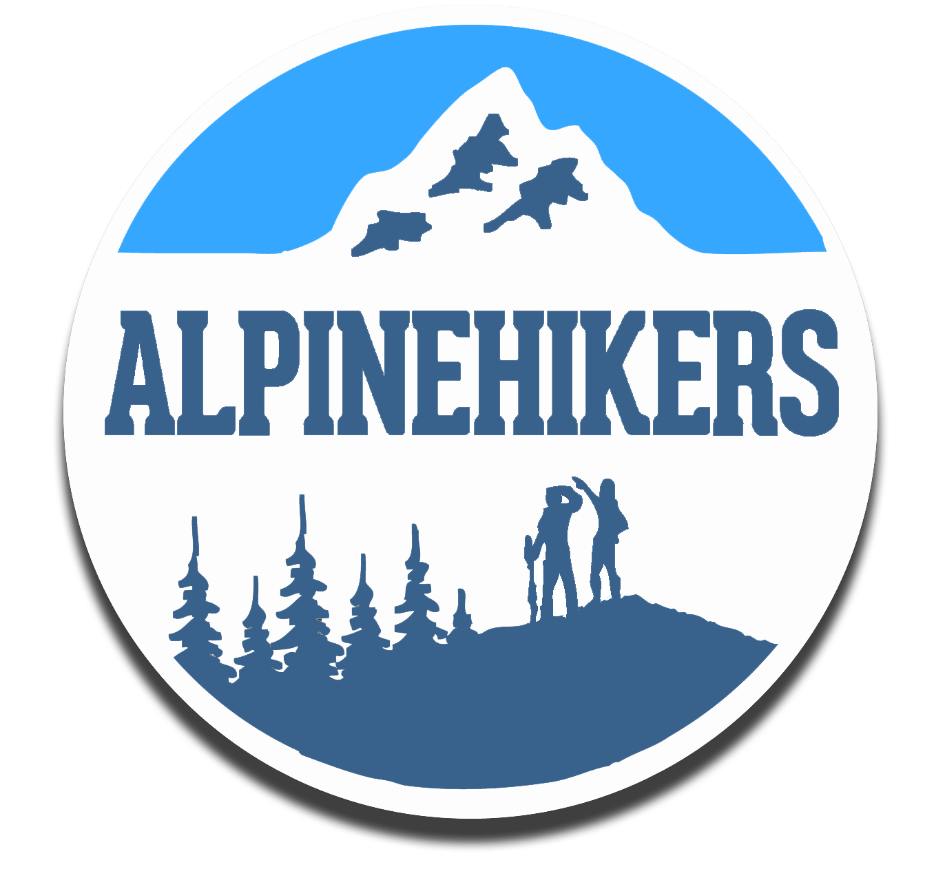 Hiker Logo - Alpinehikers | Alpinehikers Hiking Tours in Switzerland