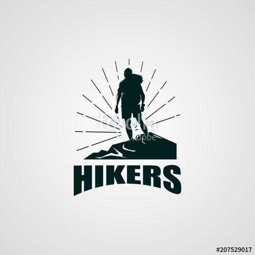 Hiking Logo - Hiking Club Expedition Logo Design Template