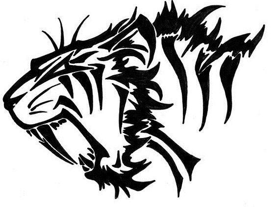 Sabretooth Logo - Sabertooth Tiger | Sabretooth Tiger | Tiger tattoo design, Tiger ...