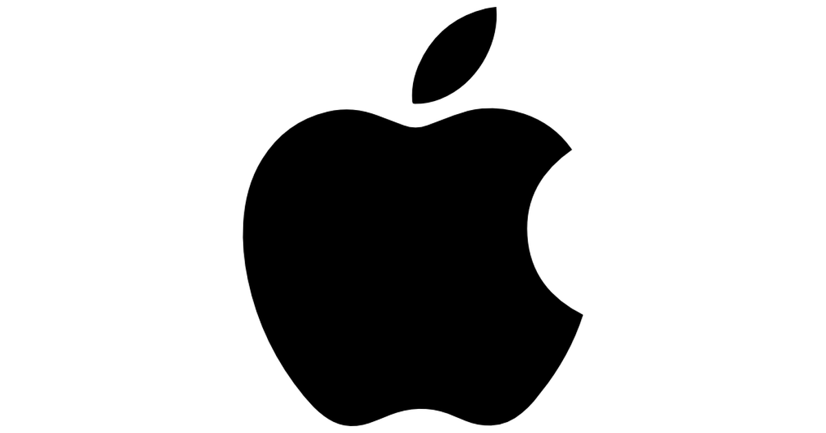 Black and White Apple Logo - Apple logo - Free logo icons