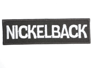 Nickleback Logo - NICKELBACK Logo Iron On Embroidered Patch 3.9