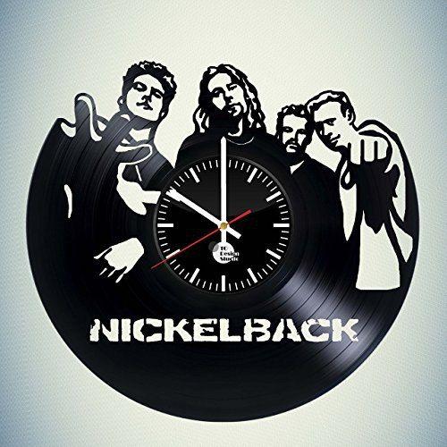 Nickleback Logo - NICKELBACK Handmade Vinyl Record Wall Clock