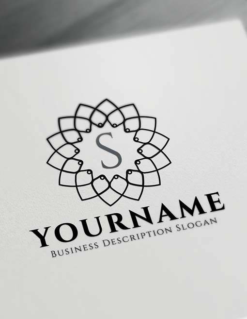 Geometrix Logo - Free Floral Geometric Logo Creator - Letter Logo Maker