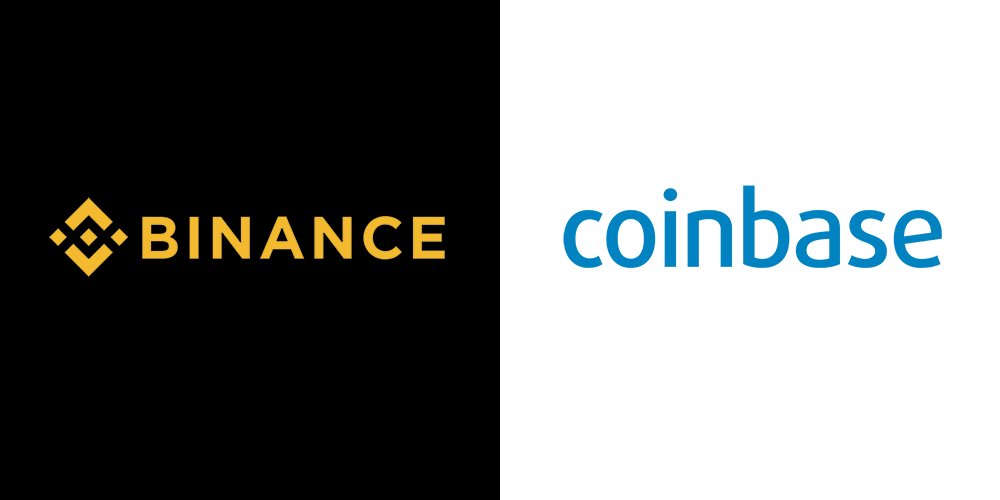 Binance Logo - Coinbase or Binance are the two leading cryptocurrency exchanges ...