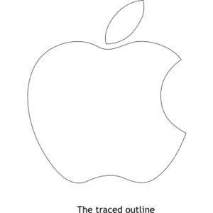 White Apple Logo - Apple Logo Outline Image Group (55+)