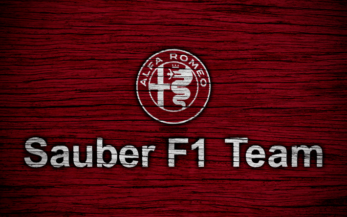 Sauber Logo - Download wallpapers Alfa Romeo Sauber F1 Team, 4k, logo, F1 teams ...