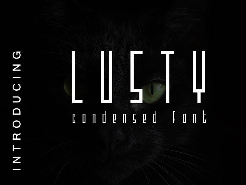 Condensed Logo - Lusty - Condensed Font by Just Lett on Dribbble