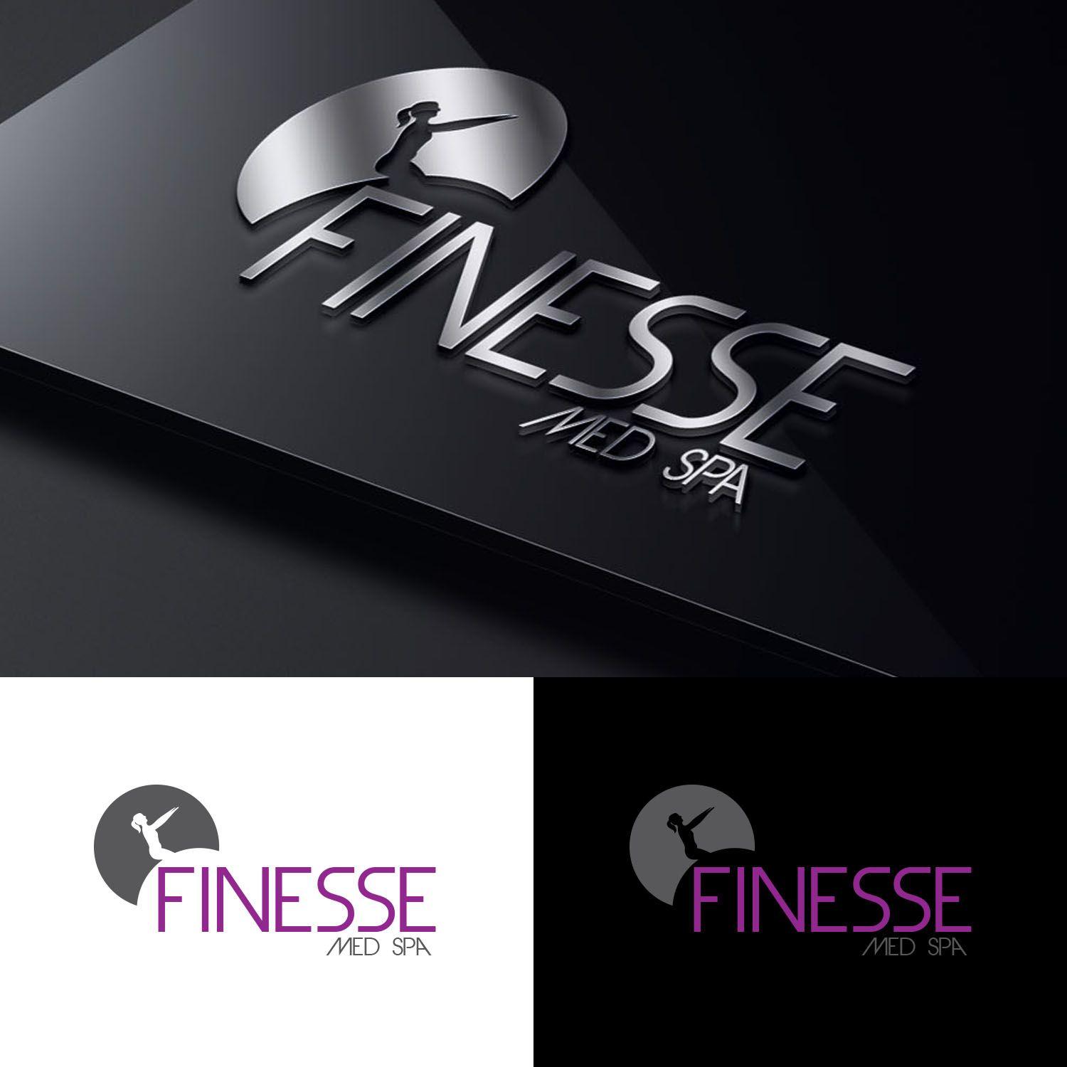 Finesse Logo - Elegant, Playful, Health And Wellness Logo Design for Finesse Med