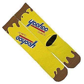 YooHoo Logo - Memo Apparel | Yoohoo Chocolate Drink Socks | One Size 6-12 Multi ...