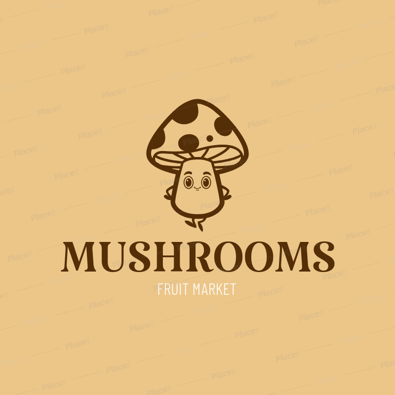 Mushroom Logo - Logo Maker for Mushroom Farms 1303e
