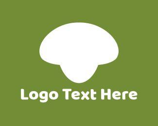Mushroom Logo - White Mushroom Logo