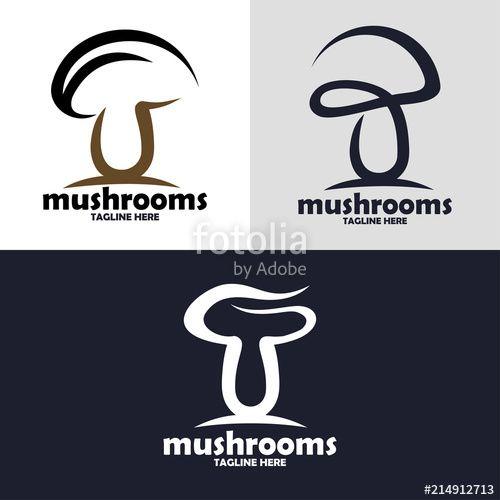 Mushroom Logo - Mushroom Farm Logo Design Stock Image And Royalty Free Vector Files