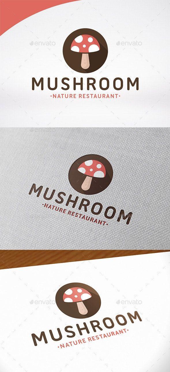 Mushroom Logo - Food Mushroom Logo Template