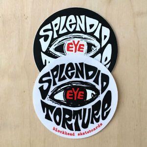 Splendid Logo - Details about Blockhead skateboard logo sticker reissue vinyl Rick Howard  Splendid EYE Torture