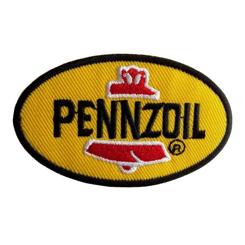 Pensoil Logo - Patch / Ironing Image - Pennzoil Logo Racing - Yellow - 7.6 x 4.4 cm -  Patch Iron On Applications for IronIng Application Patches Patches
