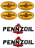 Pensoil Logo - Small PennZoil Logos > LOGO'S > Printed Vinyl > R C Model Decals