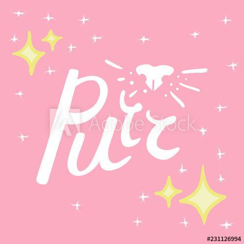 Sparkly Logo - Purr logo clean on sparkly pink background - Buy this stock vector ...