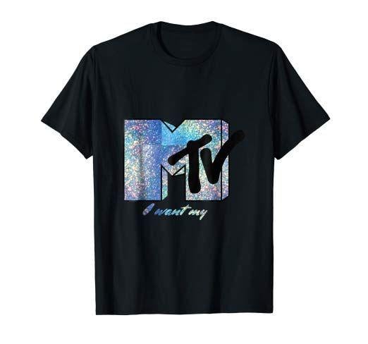 Sparkly Logo - Amazon.com: I Want My MTV Sparkly Logo T- Shirts: Clothing