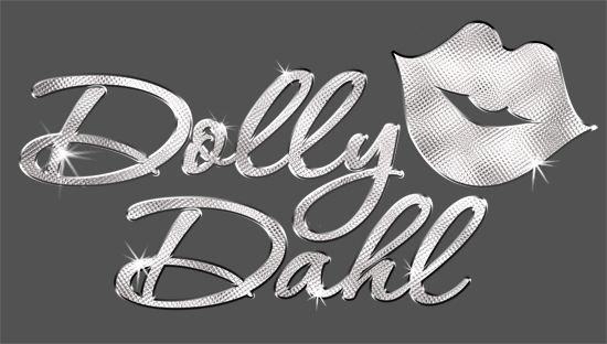Sparkly Logo - Dolly Dahl Logo Process Black Design. Nicola Black Design