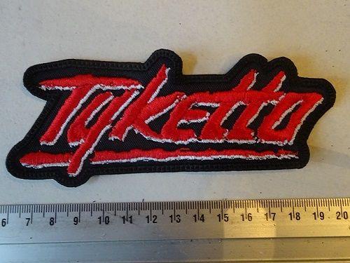Tyketto Logo - TYKETTO - RED/WHITE LOGO SHAPED | Patches | Riffs Merchandise