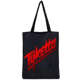 Tyketto Logo - Tyketto Logo Fashion Canvas Tote Bag Canvas Shopping School Books Trip Bag Women Shoulder Bag VOVA