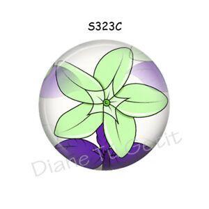 Magnabilities Logo - Details about Green Purple Flower Magnetic Jewelry Insert for 23mm & 1