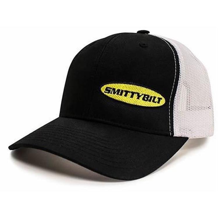 Smittybilt Logo - Smittybilt Logo FlexFit Trucker Hat in Black and White - MK05HT0101OS